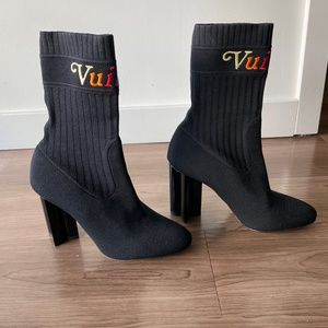 Authentic Louis Vuitton Silhouette Monogram Booties